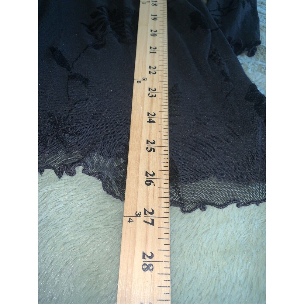 VtG Victoria's Secret sheer top Floral Whimsigoth Boho Medium Grunge Goth USA - Picture 8 of 11